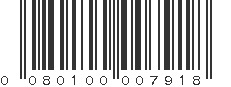 UPC 080100007918