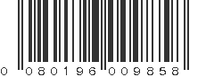 UPC 080196009858