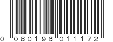 UPC 080196011172