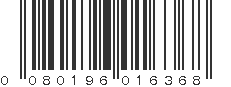 UPC 080196016368