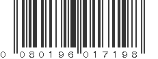 UPC 080196017198