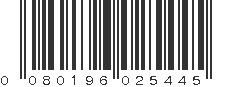 UPC 080196025445