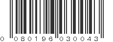 UPC 080196030043