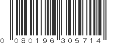 UPC 080196305714