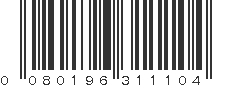 UPC 080196311104