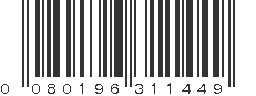 UPC 080196311449