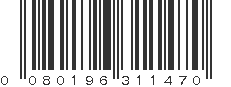 UPC 080196311470