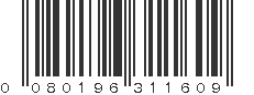 UPC 080196311609