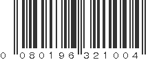 UPC 080196321004