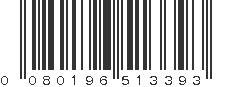 UPC 080196513393