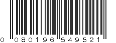 UPC 080196549521