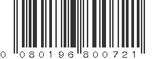 UPC 080196800721