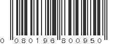 UPC 080196800950