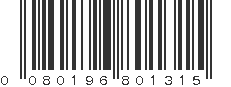 UPC 080196801315