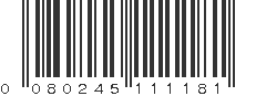 UPC 080245111181