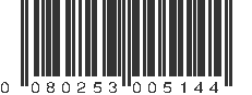 UPC 080253005144