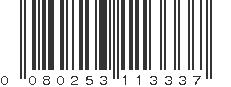 UPC 080253113337