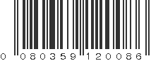 UPC 080359120086