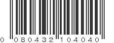 UPC 080432104040