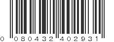 UPC 080432402931