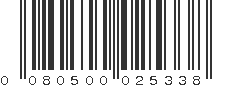 UPC 080500025338