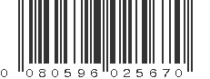 UPC 080596025670