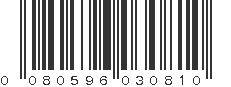 UPC 080596030810