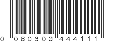 UPC 080603444111