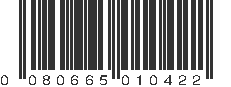 UPC 080665010422