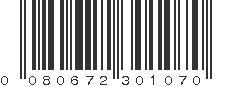 UPC 080672301070