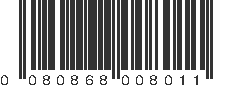 UPC 080868008011