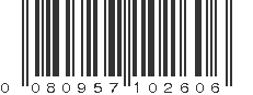 UPC 080957102606