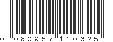 UPC 080957110625