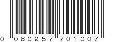 UPC 080957701007