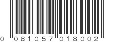 UPC 081057018002