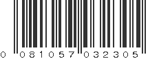 UPC 081057032305