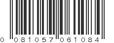 UPC 081057061084