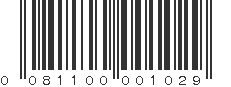 UPC 081100001029