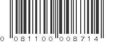 UPC 081100008714