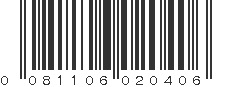 UPC 081106020406