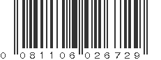 UPC 081106026729