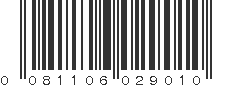 UPC 081106029010