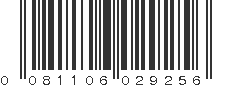 UPC 081106029256