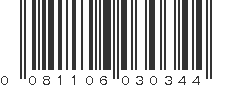 UPC 081106030344