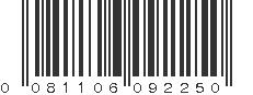 UPC 081106092250