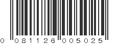 UPC 081126005025