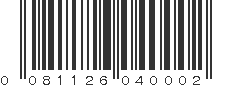 UPC 081126040002