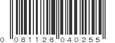 UPC 081126040255