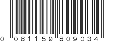 UPC 081159809034