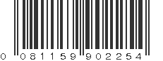 UPC 081159902254